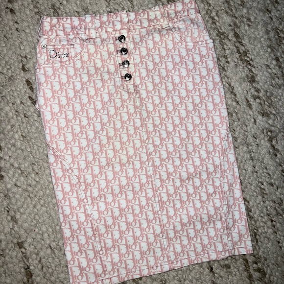 ❌ SOLD ❌ 💗RARE💗 - Authentic Vintage Dior Pink Trotter Pencil Skirt Size USA 2 - Picture 3 of 13